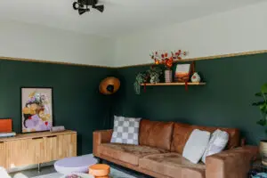 Woonkamer van Vakantiehuis Vosje op de Veluwe